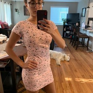 Tiger Mist Pink Mini Summer Dress size M